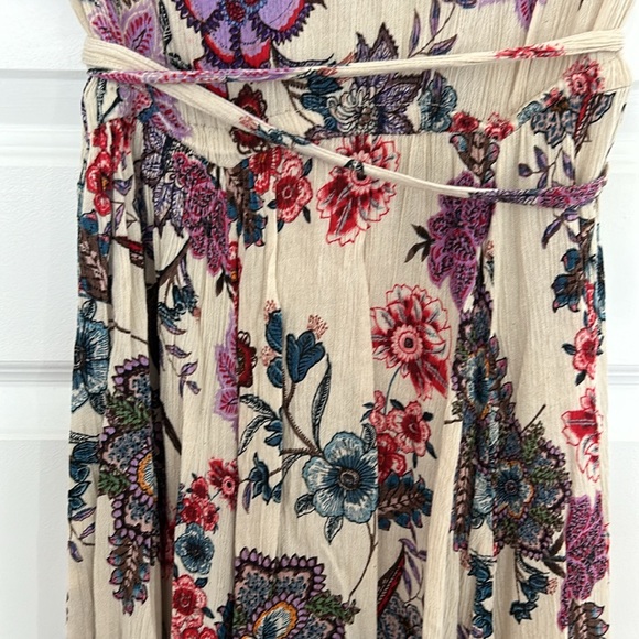 PATRONS OF PEACE - mini skirt fit and flare floral faux wrap size small boho - Picture 9 of 10